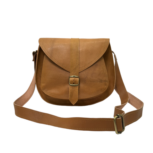 Medium Tan Soft Leather Purse | Brown