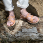 The Good Shepherd Buckle - Leather Toe Loop Sandal | Tan