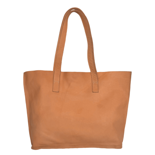 Handmade Leather Tote Bag | Tan