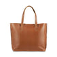 Leather Tote Handbag Honey, handmade leather bag - Front View
