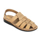 Michael Yellow Nubuck Leather Sandals - Side View