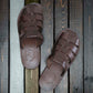 Michael Slide - Leather Pacific Slide Sandal | Brown