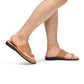 Petra - Leather Toe Strap Sandal | Tan