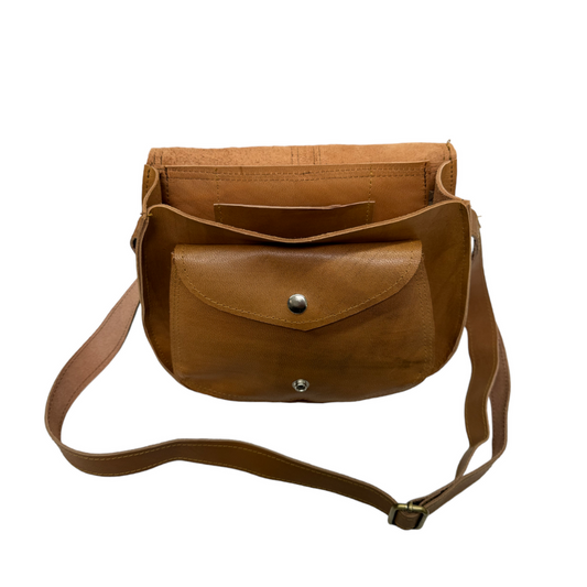 Medium Tan Soft Leather Purse | Brown