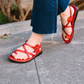 The Good Shepherd - Leather Buckle Sandal | Red
