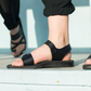 The Original - Leather Adjustable Strap Sandal | Black