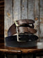 The Jericho Belt - Classic Brown Leather Belt | Silver