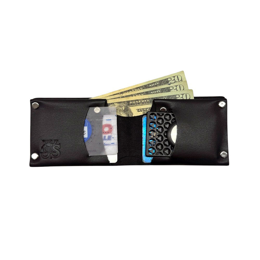 The Unicus Wallet - Handcrafted Seamless Leather Wallet | Black