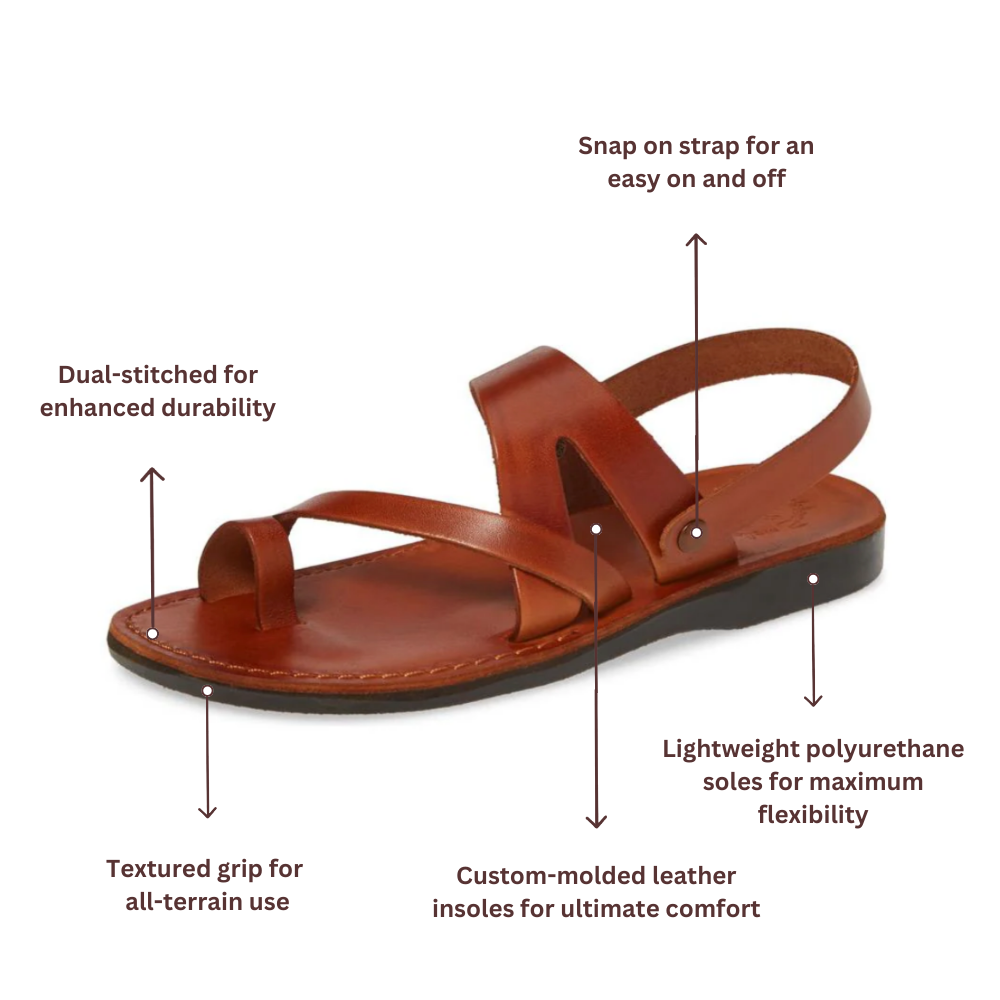 Benjamin - Leather Slingback Sandal | Honey