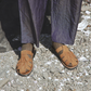Michael Slide - Leather Pacific Slide Sandal | Camel Brown Nubuck
