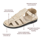 Daniel - Leather Fisherman Sport Sandal | White Nubuck