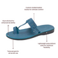 David - Leather Open Toe Sandal | Blue