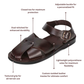 Kai - Leather Shielded Sandal | Brown