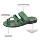 The Good Shepherd - Leather Toe Loop Sandal | Green