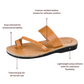 Zohar - Leather Toe Ring Sandal | Tan