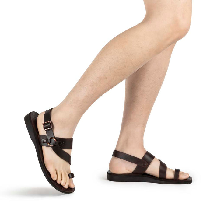 Black Leather Gabriel Sandal