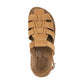 Michael Tan Nubuck closed toe leather sandal - top view