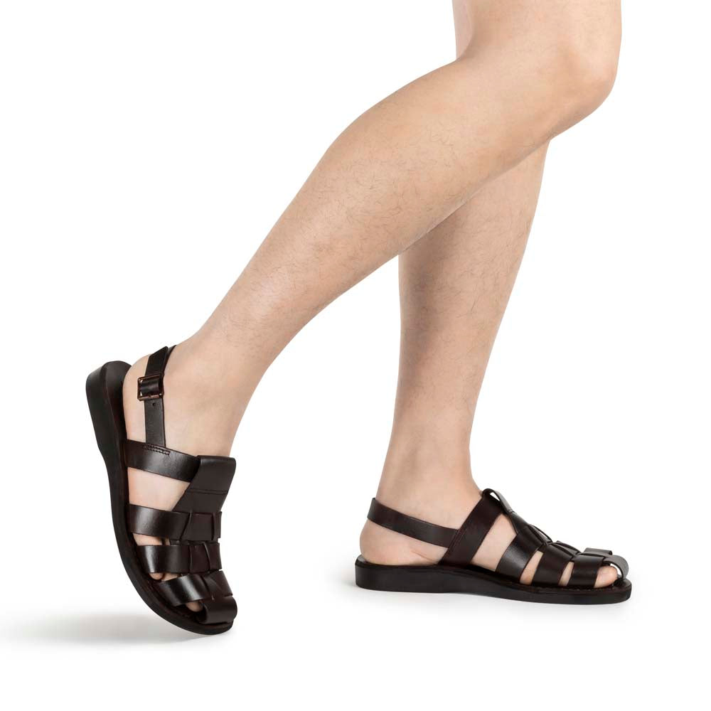 Back Belt Sandals for Men, Cushioned Soft Footbed - TrishaStore.com