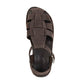 Daniel Brown Nubuck closed toe leather sandal - top view