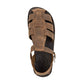 Daniel Oiled Brown Closed Toe Leather Sandal - Top View