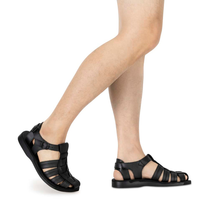 Men’s Leather Closed Toe Sandals - Jerusalem Sandals