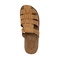 Michael Slide Tan Nubuck - leather pacific slide sandal - top view