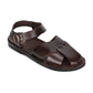 Kai Brown Leather Sandal - Front View