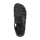 Elliot Black Nubuck Leather Sandals - Top View