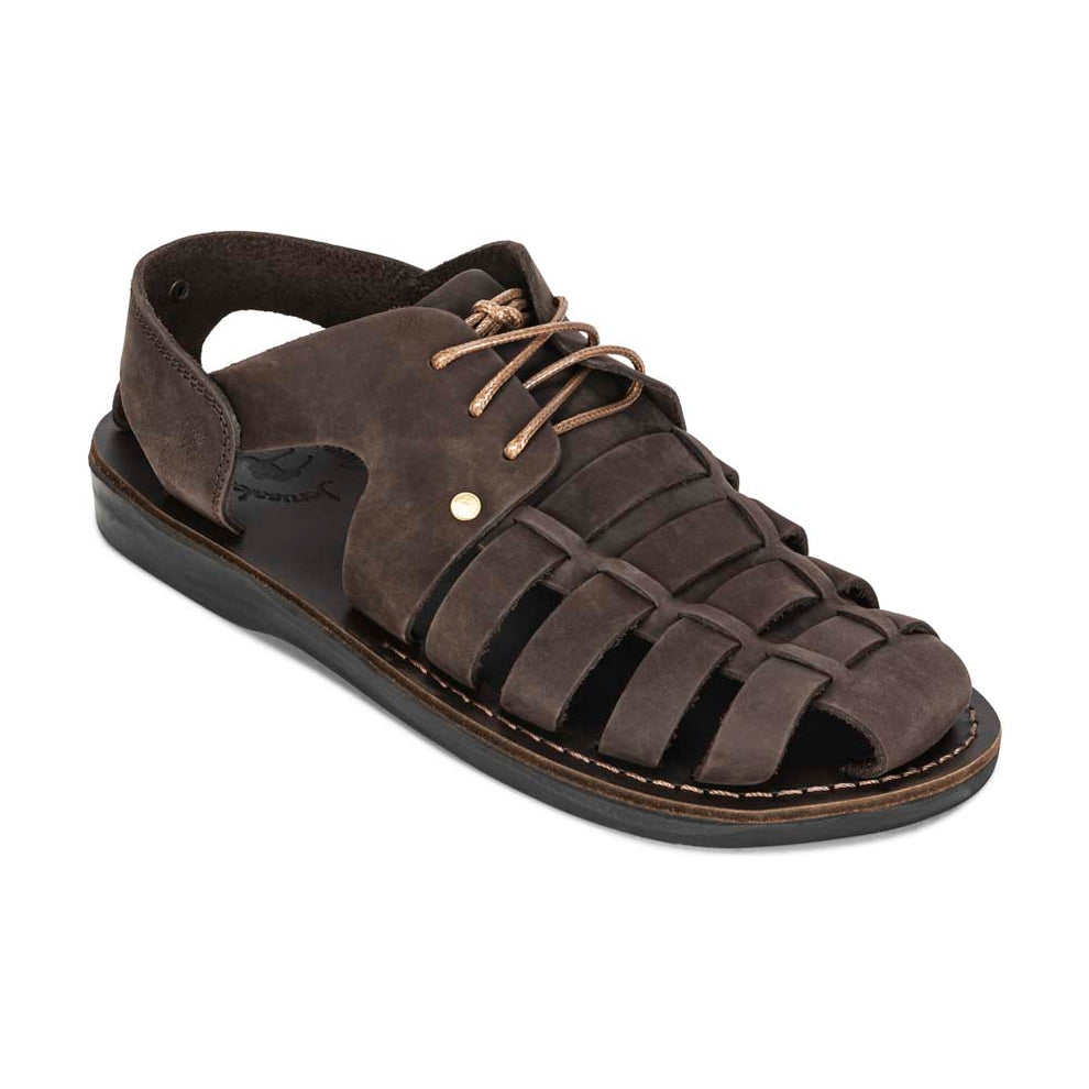 Closed Toe Sandals Jerusalem Mens Sandals Brown Color Sandals