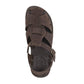Finn - Leather Nomad Sandal | Brown Nubuck - up view