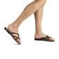 Tamar - Vegan Leather Sandal | Brown model view