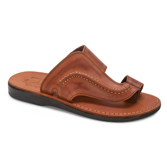 Peter - Leather Toe Strap Sandal | Honey – Jerusalem Sandals