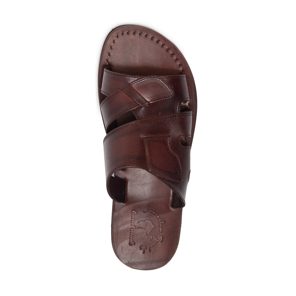 Brown Suede Leather Sandals for Men Men's Open Toe 