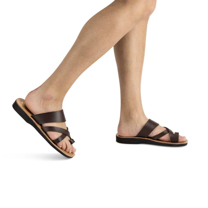 SIDE SLIP SANDAL VEGAN LEATHER - CREAM main image 1