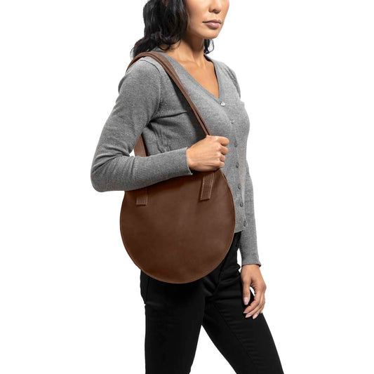 Cool Round Small Bag | Brown