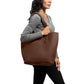 Classic Tote Leather Bag | Brown