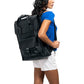Unisex Leather black Backpack - Model view