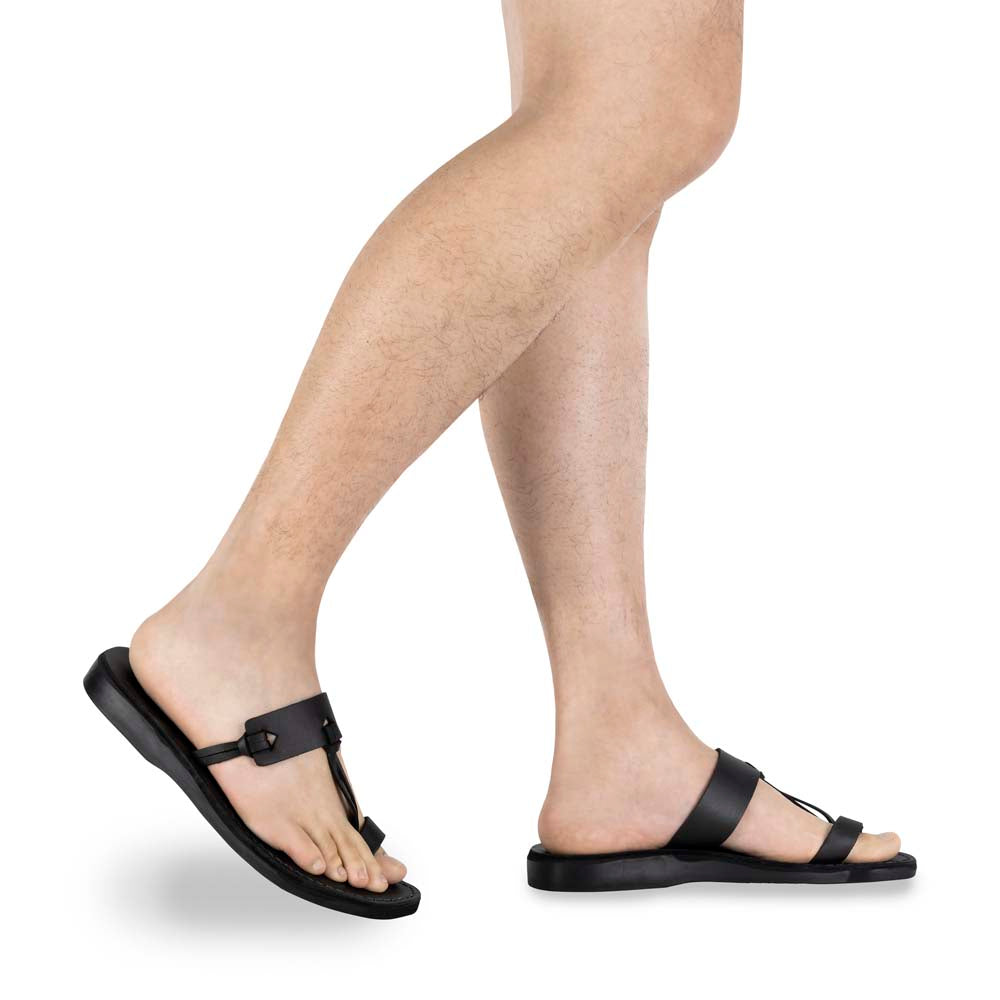 Handcrafted Men's Toe Loop Sandals - Jabin Brown – Jerusalem Sandals