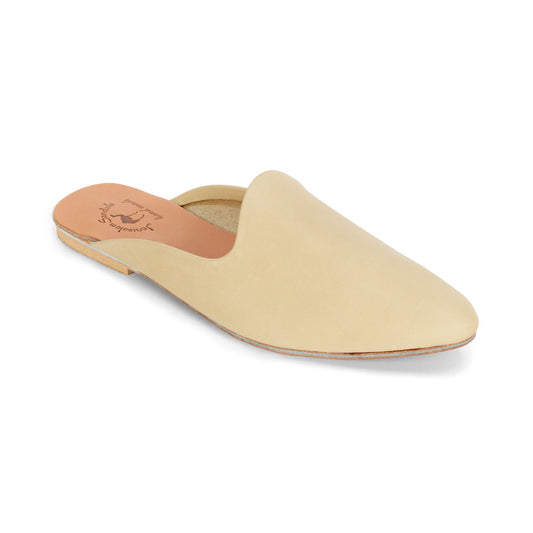Nihi - Pointed toe Leather Mule | Natural front view