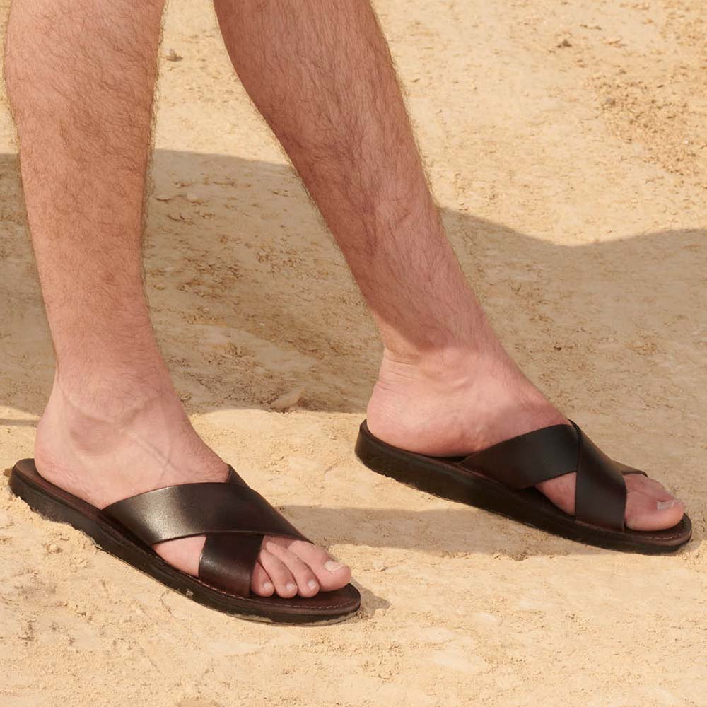 Amazon.com | Criss cross leather men sandal | Sandals