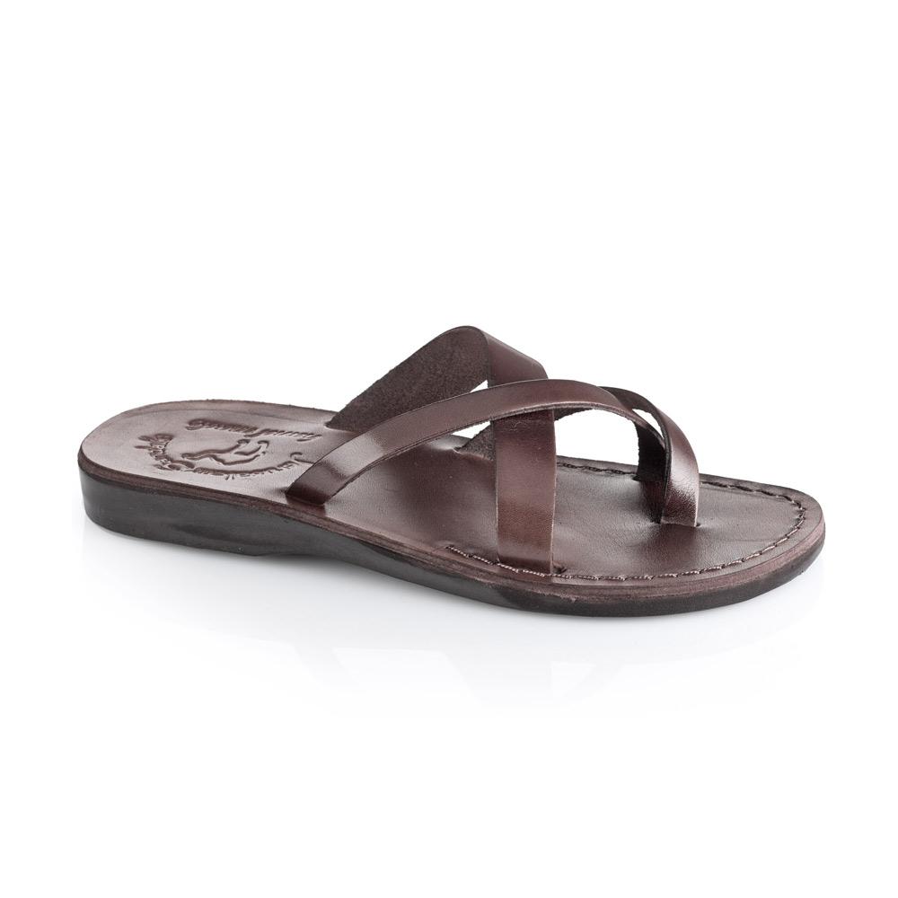 Abigail | Brown Leather Toe Sandal – Jerusalem Sandals