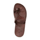 David brown, handmade leather slide sandals with toe loop - Side View