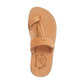 David tan, handmade leather slide sandals with toe loop - Side View