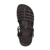 Leah | Black Leather Gladiator Sandal – Jerusalem Sandals