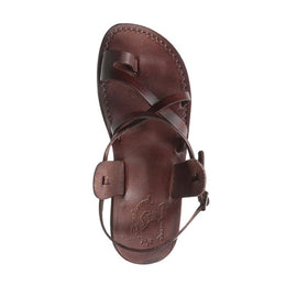 The Good Shepherd | Brown Leather Buckle Sandal – Jerusalem Sandals