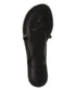 Rose Ave black swarovski, handmade leather sandals slide  - top View